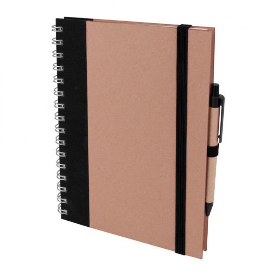 PURSAKLAR SİYAH SPİRALLİ TARİHSİZ DEFTER (15X21 CM)