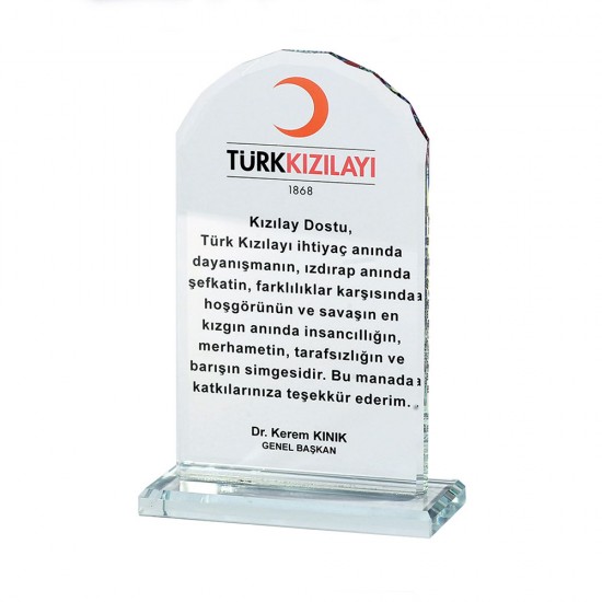 ÜLKÜ KRİSTAL PLAKET